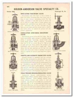 Golden-Anderson Valve Specialty Company 1948 vintage catalog Golden-Anderson Valve Specialty Company 1948 vintage catalog