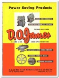 D O James Gear Mfg Company 1948 vintage industrial catalog reducers