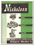 W H Nicholson Company 1948 vintage industrial catalog traps valves