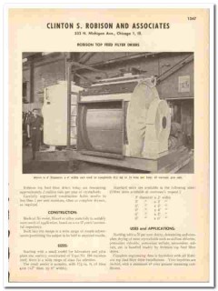 Clinton S Robison Associates 1948 vintage industrial catalog driers Clinton S Robison Associates 1948 vintage industrial catalog driers