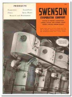 Swenson Evaporator Company 1948 vintage industrial catalog spray dryer