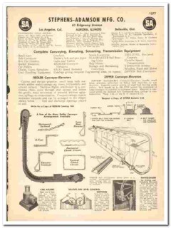 Stephens-Adamson Mfg Company 1948 vintage industrial catalog conveyor