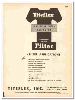 Titeflex Inc 1948 vintage industrial catalog filter equipment tubing Titeflex Inc 1948 vintage industrial catalog filter equipment tubing