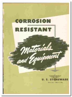 U S Stoneware Company 1948 vintage industrial catalog corrosion resist U S Stoneware Company 1948 vintage industrial catalog corrosion resist