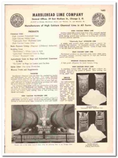 Marblehead Lime Company 1948 vintage chemical catalog industrial Marblehead Lime Company 1948 vintage chemical catalog industrial