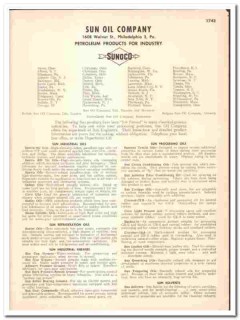 Sun Oil Company 1948 vintage catalog petroleum industrial SUNOCO Sun Oil Company 1948 vintage catalog petroleum industrial SUNOCO