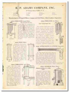 R P Adams Company 1945 vintage industrial catalog filters separators R P Adams Company 1945 vintage industrial catalog filters separators
