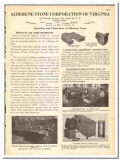 Alberene Stone Corp Va 1945 vintage industrial catalog laboratory sink Alberene Stone Corp Va 1945 vintage industrial catalog laboratory sink