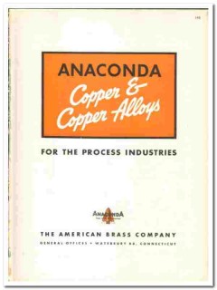 American Brass Company 1945 vintage metal catalog Anaconda alloys American Brass Company 1945 vintage metal catalog Anaconda alloys