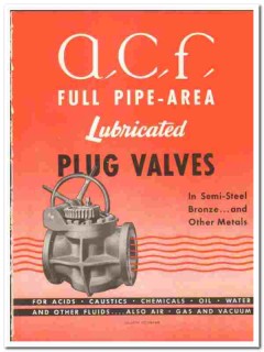 American Car Foundry Company 1945 vintage industrial catalog valves American Car Foundry Company 1945 vintage industrial catalog valves