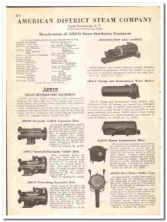 American District Steam Company 1945 vintage industrial catalog ADSCO American District Steam Company 1945 vintage industrial catalog ADSCO