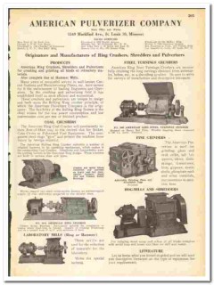 American Pulverizer Company 1945 vintage industrial catalog process American Pulverizer Company 1945 vintage industrial catalog process