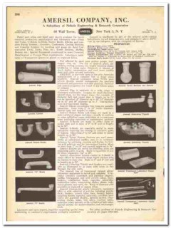Amersil Company 1945 vintage industrial catalog fused silica quartz Amersil Company 1945 vintage industrial catalog fused silica quartz
