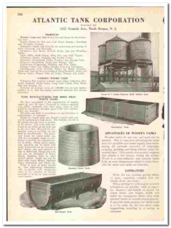 Atlantic Tank Corp 1945 vintage industrial catalog wooden vats Atlantic Tank Corp 1945 vintage industrial catalog wooden vats