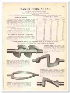 Baker Perkins Inc 1945 vintage industrial catalog chemical mixers Baker Perkins Inc 1945 vintage industrial catalog chemical mixers