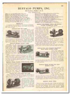 Buffalo Pumps Inc 1945 vintage industrial catalog acid process Buffalo Pumps Inc 1945 vintage industrial catalog acid process