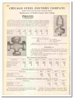 Chicago Steel Foundry Company 1945 vintage metal catalog Pyrasteel Chicago Steel Foundry Company 1945 vintage metal catalog Pyrasteel