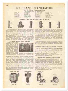 Cochrane Corp 1945 vintage industrial catalog Degasification Water Cochrane Corp 1945 vintage industrial catalog Degasification Water