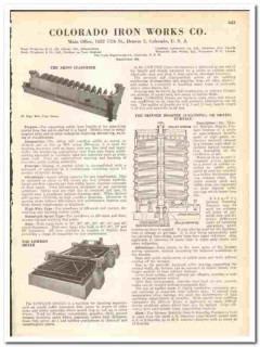 Colorado Iron Works Company 1945 vintage industrial catalog classifier Colorado Iron Works Company 1945 vintage industrial catalog classifier