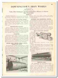 Downingtown Iron Works 1945 vintage industrial catalog heat exchangers Downingtown Iron Works 1945 vintage industrial catalog heat exchangers