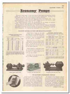 Economy Pumps Inc 1945 vintage industrial catalog chemical process Economy Pumps Inc 1945 vintage industrial catalog chemical process