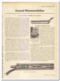 Fenwal Inc 1945 vintage electrical catalog industrial Thermoswitches Fenwal Inc 1945 vintage electrical catalog industrial Thermoswitches
