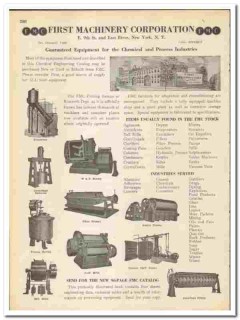 First Machinery Corp 1945 vintage industrial catalog process equipment First Machinery Corp 1945 vintage industrial catalog process equipment