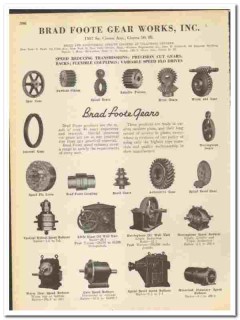 Brad Foote Gear Works Inc 1945 vintage industrial catalog transmission Brad Foote Gear Works Inc 1945 vintage industrial catalog transmission
