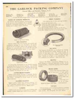 Garlock Packing Company 1945 vintage industrial catalog asbestos Garlock Packing Company 1945 vintage industrial catalog asbestos