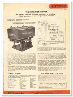 B F Gump Company 1945 vintage industrial catalog sifters feeders