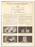 Haynes Stellite Company 1945 vintage industrial catalog Hastelloy