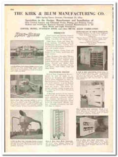 Kirk Blum Mfg Company 1945 vintage industrial catalog dust control