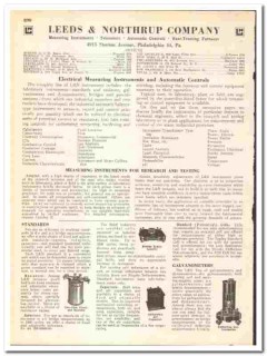 Leeds Northrup Company 1945 vintage industrial catalog instruments