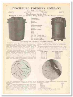 Lynchburg Foundry Company 1945 vintage metal catalog industrial cast Lynchburg Foundry Company 1945 vintage metal catalog industrial cast
