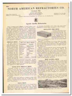 North American Refractories Company 1945 vintage brick catalog NARCO