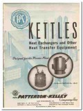 Patterson-Kelley Company 1945 vintage industrial catalog kettles heat Patterson-Kelley Company 1945 vintage industrial catalog kettles heat