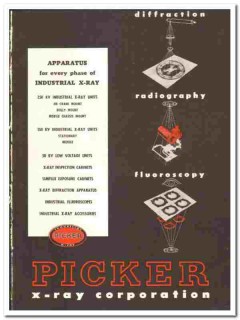 Picker X-Ray Corp 1945 vintage industrial catalog radiography Picker X-Ray Corp 1945 vintage industrial catalog radiography