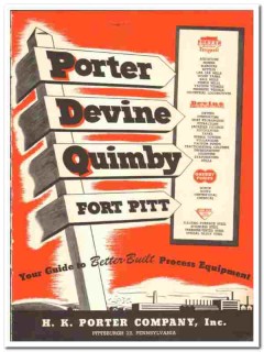 H K Porter Company 1945 vintage catalog Porter Devine Quimby Fort Pitt H K Porter Company 1945 vintage catalog Porter Devine Quimby Fort Pitt