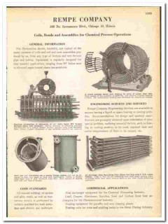 Rempe Company 1945 vintage industrial catalog coils bends assemblies Rempe Company 1945 vintage industrial catalog coils bends assemblies