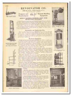 Revolvator Company 1945 vintage industrial catalog material handling