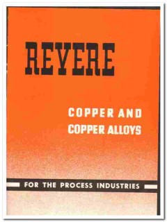 Revere Copper Brass Inc 1945 vintage industrial catalog alloys process Revere Copper Brass Inc 1945 vintage industrial catalog alloys process