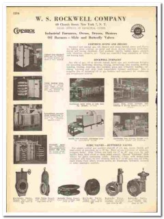 W S Rockwell Company 1945 vintage industrial catalog Gehnrich Ovens W S Rockwell Company 1945 vintage industrial catalog Gehnrich Ovens