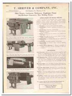 T Shriver Company 1945 vintage industrial catalog filter presses pumps