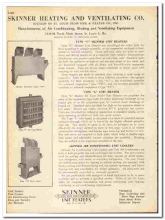 Skinner Heating Ventilating Company 1945 vintage catalog industrial Skinner Heating Ventilating Company 1945 vintage catalog industrial
