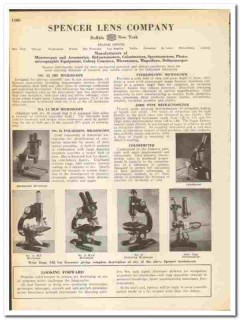 Spencer Lens Company 1945 vintage industrial catalog microscopes Spencer Lens Company 1945 vintage industrial catalog microscopes