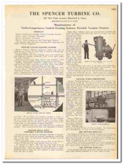 Spencer Turbine Company 1945 vintage industrial catalog vacuum clean