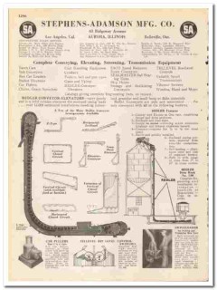 Stephens-Adamson Mfg Company 1945 vintage industrial catalog conveyor