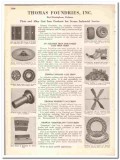 Thomas Foundries Inc 1945 vintage industrial catalog alloy cast iron