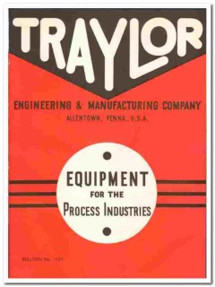 Traylor Engineering Mfg Company 1945 vintage industrial catalog rotary Traylor Engineering Mfg Company 1945 vintage industrial catalog rotary