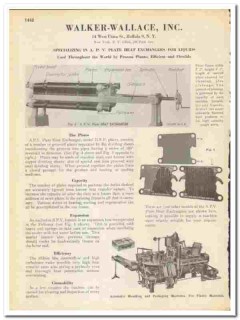 Walker-Wallace Inc 1945 vintage industrial catalog heat exchanger Walker-Wallace Inc 1945 vintage industrial catalog heat exchanger